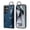Blue, variant on ShellTech for Ring Holder Samsung Galaxy S24 Ultra Case , Shockproof Leather Hand Strap Kickstand Card Slot Case TPU Back Cover for Galaxy S24 Ultra,Black