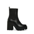 thumbnail image 2 of Madden Girl Womens Tippah Faux Leather Platform Mid-Calf Boots, 2 of 3