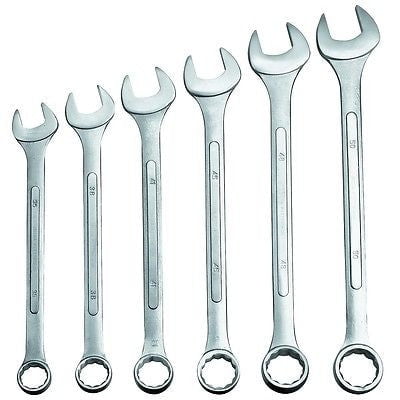 6 Pc Metric Jumbo Combination Wrench Set