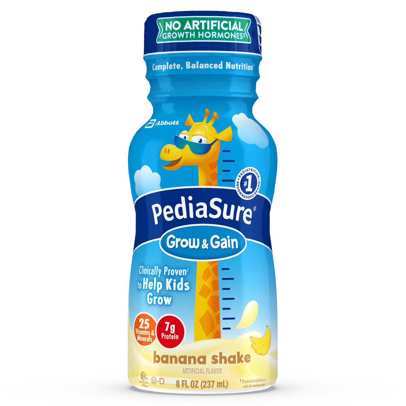 PediaSure Grow & Gain Nutrition Shake For Kids, Banana, 8 fl oz