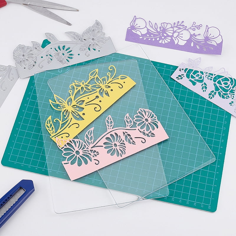 Acrylic Cutting Mat Pad for Desktop Fine Manual Work Leather Craft Sewing DIY Punch Board Clear 22.5x15.5x0.3cm for DIY