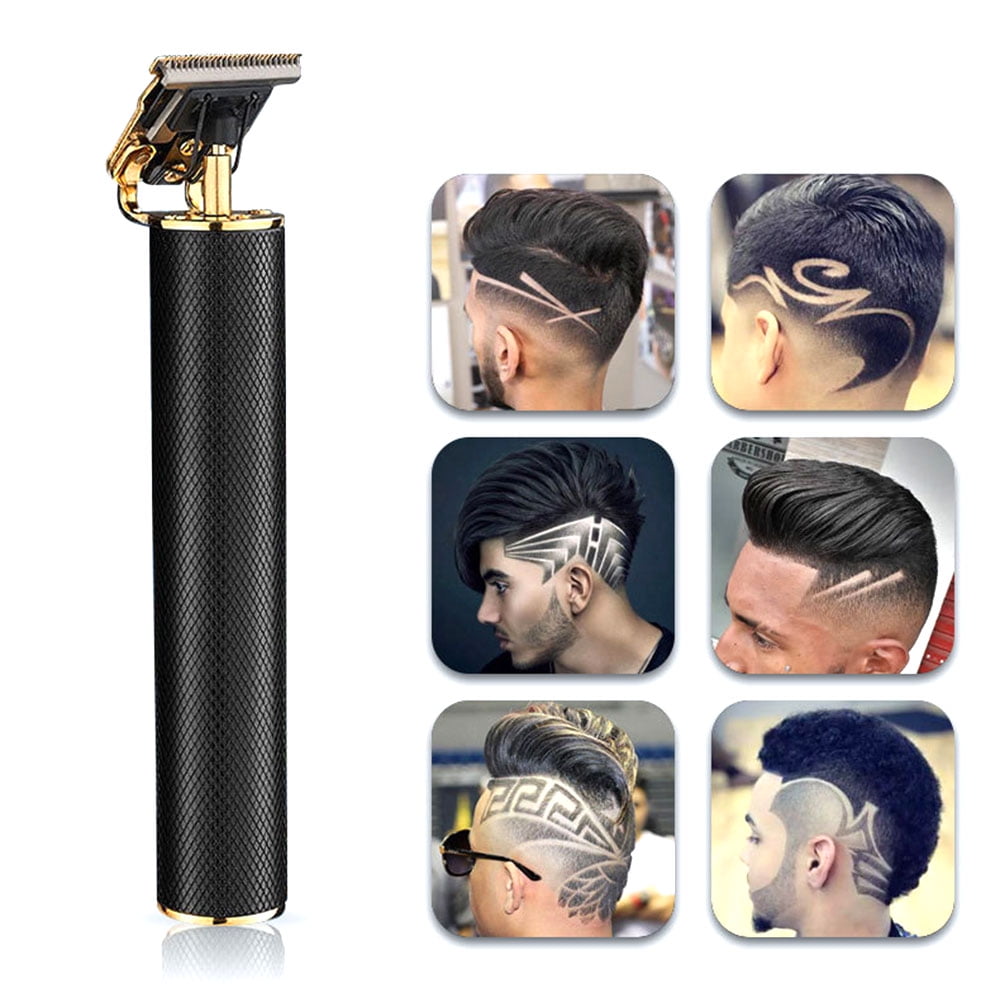 Men Vintage Digital Hair Trimmer Rechargeable Electric ...