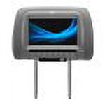Boss HIR7UGR 7" TFT LCD Car Headrest TV Video Monitor w/USB/SD+Remote - Gray - image 3 of 7