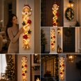 thumbnail image 5 of Ywbawe Lighted Christmas Door Hanger 47in Warm LED Lights Holiday Wall Decor for Front Door Side Entryway Porch, 1 Pack, 5 of 7