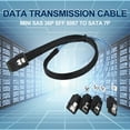 thumbnail image 3 of AMERTEER Câble Interne Mini SAS SFF-8087 1,64 Pi 36P vers 4 SATA 7P à Raccordement vers l'Avant, 3 of 9
