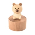 thumbnail image 2 of Rotating Animal Music Box - Nursery Decor, Birthday Gift for Kids, Home Desk Ornaments with Soothing Musical Movement, Handcrafted Collectible Figurine (1pc), 2 of 6