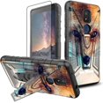 thumbnail image 1 of Case for Cricket Icon 3 (3rd Version)/At&t Motivate 2 (2nd)/Cricket Splendor with Screen Protector & Kickstand Dual Layer Shockproof Protective Phone Case for Cricket Icon 3 - Cute Dinosaur, 1 of 6