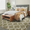 thumbnail image 5 of Haperlare Moroccan Shag Area Rugs Geometric Indoor Super Soft Fuzzy Plush Rugs, 6' x 9' Brown, 5 of 7