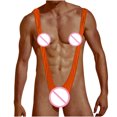 thumbnail image 3 of Honeeladyy Men Casual Solid Breathable Comfortable Underwear Men's Fashion Pullover Attractive Underwear Bib Overalls, 3 of 4