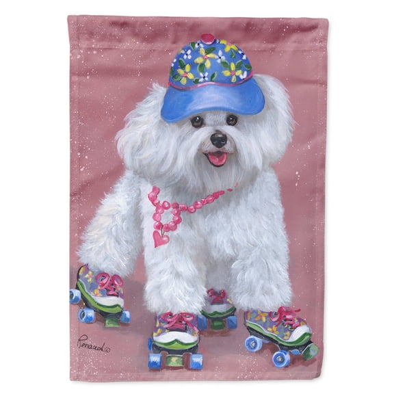 Carolines Treasures PPP3021GF Bichon Frise Girls do it Better Flag Garden Size  Small multicolor