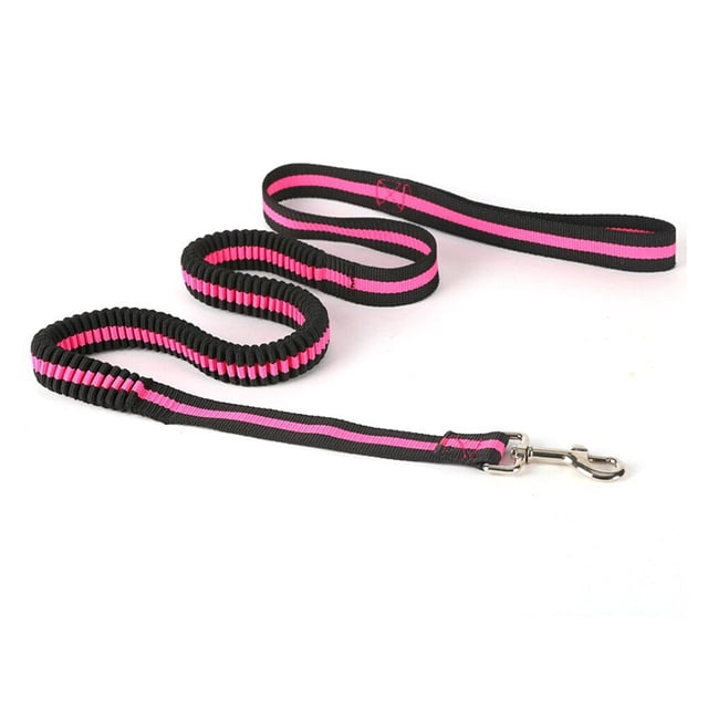 CTIRCHIU Pink Waist Dog Walker Leash Elastic Nylon Bungee Comfortable Hands Free Use