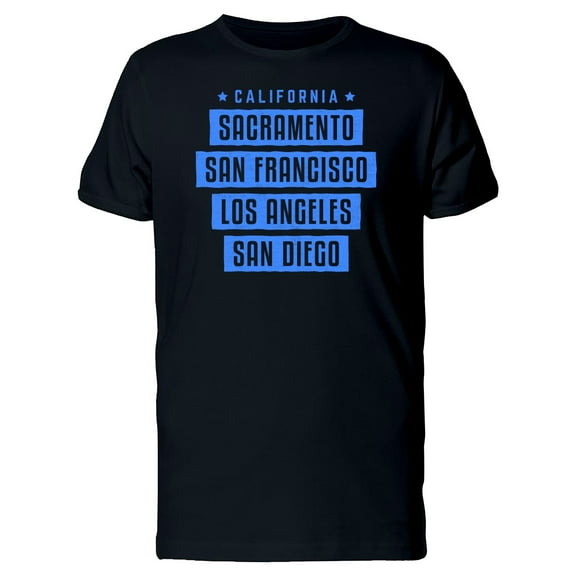 Blue California Tee Men's - Men T-Shirt, 2XL