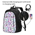 thumbnail image 2 of Balery Eiffel Tower and Hearts Mochila con carga USB para hombre y mujer - Mochila impermeable y antirrobo para portátil con puerto USB para viajes, trabajo, estudios y universidad, 2 of 7