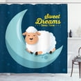 thumbnail image 1 of Ambesonne Saying Shower Curtain, Night Sky Sheep, 69"Wx75"L, Multicolor, 1 of 3