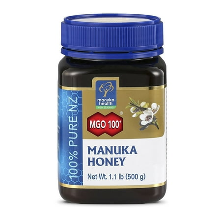 Manuka Health - MGO 100+ Manuka Honey, 100% Pure New Zealand Honey, 1.1 lbs (500 g)