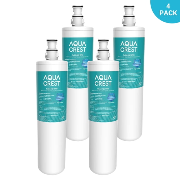 AQUACREST 3US-PF01 Under Sink Water Filter, Replacement for Advanced 3US-PF01, 3US-MAX-F01H, 3US-PF01H, Delta RP78702, Manitowoc K-00337, K-00338 Water Filter, Pack of 4