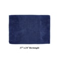 thumbnail image 2 of Better Trends 17" x 24" Bathroom Rug 100% Cotton Bath Rug Water Absorbent & Non Slip Bath Mat (Navy) Granada Collection, 2 of 4