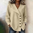 thumbnail image 2 of NominalSnug Button down Shirts for Women Long Sleeve Shirts Collared Dressy Casual Blouses Loose Fit Fall Tops, 2 of 8