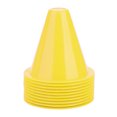 thumbnail image 2 of 10 piezas de conos de entrenamiento de fútbol, barreras de fútbol, soporte de marcador de plástico, accesorio (amarillo), 2 of 9