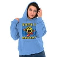 thumbnail image 3 of Retro Cute Hungry Funny PACMAN Game Hoodie Sweatshirt Women Brisco Brands M, 3 of 4