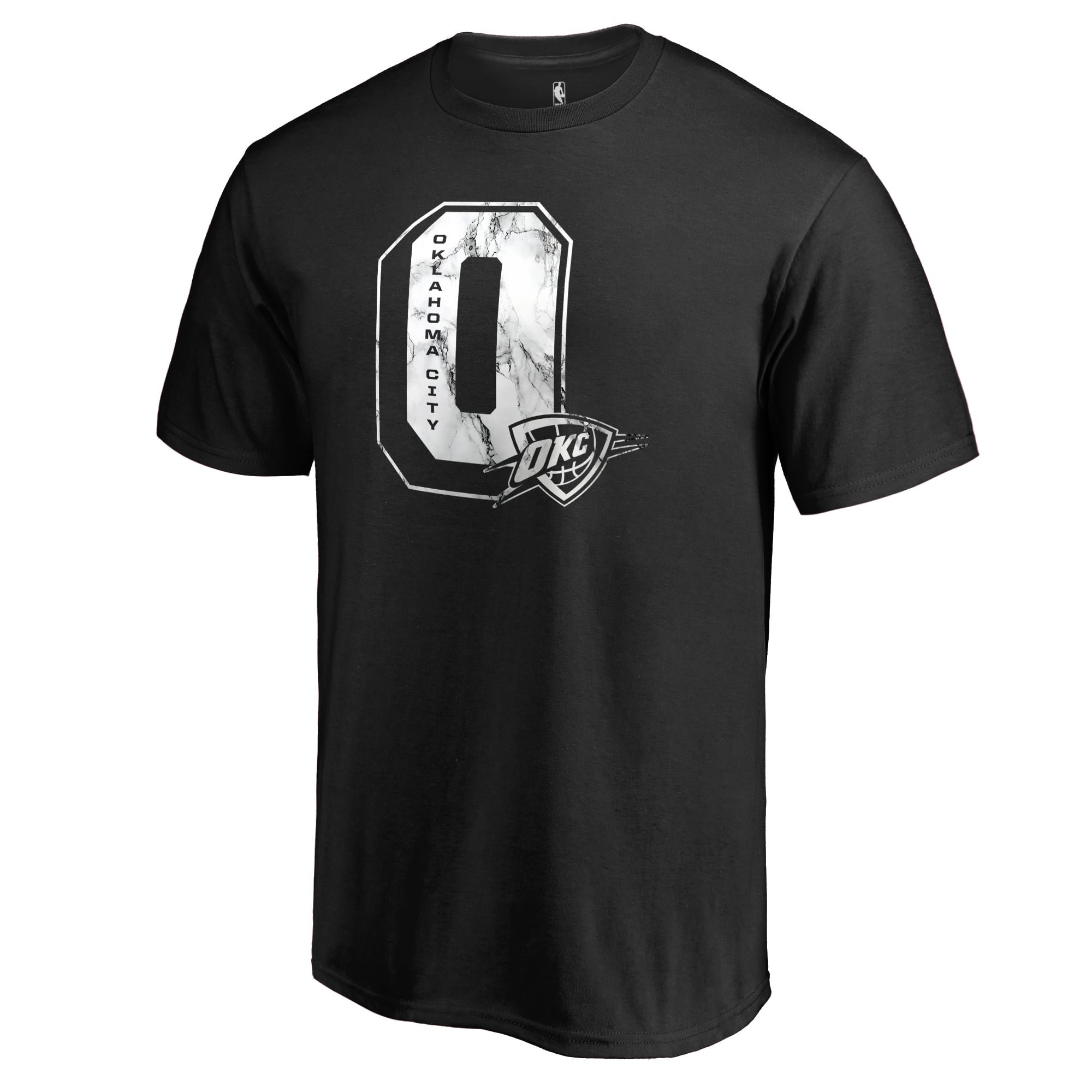 Men's Black Oklahoma City Thunder Letterman T-Shirt