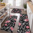 thumbnail image 2 of Pioneer Flower Floral Print Pattern Kitchen Rugs Sets Of 3,Kitchen Runner Rugs Non Skid Washable,Decorative Kitchen Floor Mats for Kitchen,Sink,Laundry,17"x30"+ 17"x47" + 17"x59", 2 of 6
