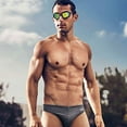 thumbnail image 5 of Men's Speedo 7300165 Solar 1 Inch Swim Brief (Heather Grey 30 Waist), 5 of 6