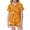 p-529Orange1209, variant on CAIVO 2 Piece Pajama Sets Girls Lapel Short Sleeve Button Down Shirt With Shorts Bowknot Printed Casual Loungewear Sleepwear For Kids Soft Breathable Summer Nightclothes Homewear