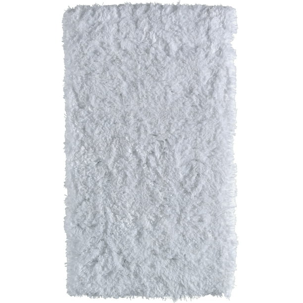 Hotel Style Ultra Plush & Soft Memory Foam Bath Rug, White, 22" x 40