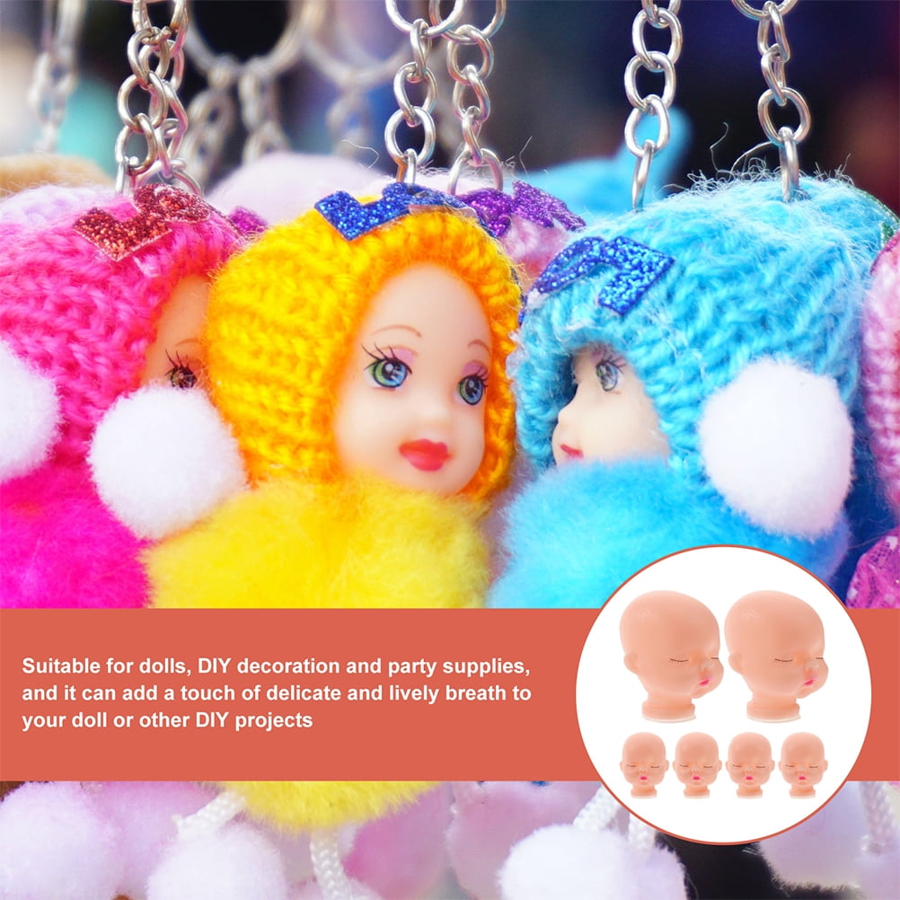 20 Vinyl Doll Heads for Crafts 1 6 Doll Repainting DIY Baby Mannequin Heads Walmart