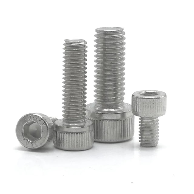5-50 Uds DIN912 M1.6 M2 M2.5 M3 M4 M5 M6 M8 304 A2 Acero inoxidable grado 12,9 negro hexagonal cabeza hueca hexagonal tornillo Allen