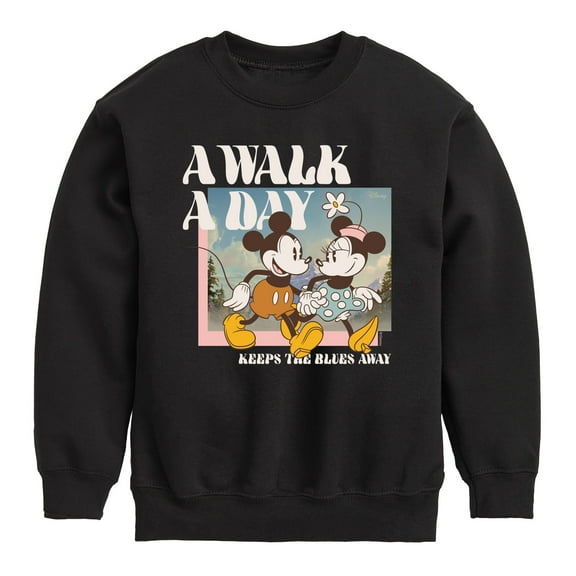 Disney - A Walk A Day - Toddler & Youth Crewneck Fleece Sweatshirt