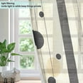 thumbnail image 4 of Yayeee Window Curtains Light Filtering 63"x42" Grommet Panel Pair Home Living Room Decor, Stripes Pattern, 4 of 7