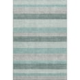 thumbnail image 2 of Addison Rugs Mayfield Premium Machine Washable Transitional Stripes Teal Rectangle Rug, 10' x 14', 2 of 7