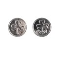 thumbnail image 2 of Shamrock Coin Toy 100pcs Ireland Coin Toys St. Patrick's Day Party Toy Coins St. Patrick's Coin for Boys and Girls Silver(C), 2 of 4