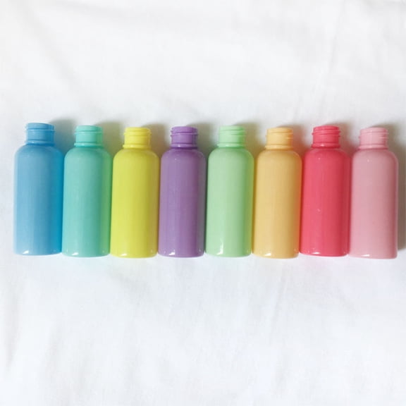 ETEREAUTY 10Pcs Assorted Color Refillable Spray Bottles Plastic Mist Atomizer for Travel and Everyday Use