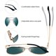 thumbnail image 4 of Gafas de sol Joopin Stylish Red Aviation polarizadas UV400 unisex, 4 of 6