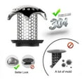 thumbnail image 4 of Revolutionary Bath Tub Drain Protector Hair Catcher/Strainer/Snare Stainless Steel, 4 of 9