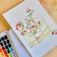 thumbnail image 2 of Flower Baohong 100% Cotton 300g Professional Watercolor Painting Paper Tutorial Painted Draft Coloring Paper Art Supplies19cmx13cm He Qiyong unisex, 2 of 2