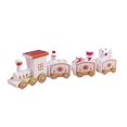 thumbnail image 4 of Tren navideño con  en miniatura para coleccionable de mesa Blanco Yuyangstore  Trenes en miniatura, 4 of 8