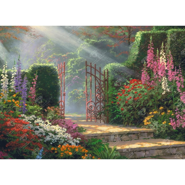 Kit de pintura con diamantes DIAMOND ART CLUB Garden of Grace