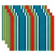 thumbnail image 3 of Simply Daisy 18" x 14" Multi-Stripe Stripe Print Placemat, Set of 4, 3 of 5