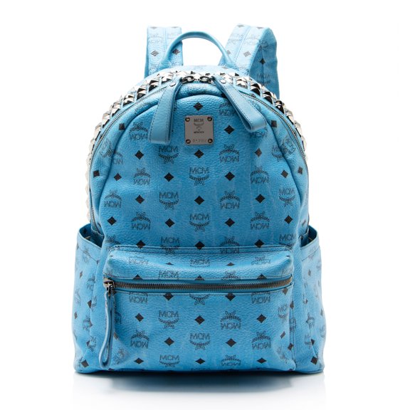 Pre-Owned MCM Visetos Stark Crown Large Backpack