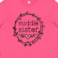 thumbnail image 4 of Inktastic Middle Sister Leaves, Circle, Heart Youth T-Shirt, 4 of 5