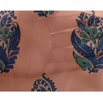 thumbnail image 4 of oneOone Georgette Viscose Fabric Leaves & Floral Block Printed Craft Fabric BTY 42 Inch Wide, 4 of 4