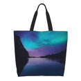thumbnail image 1 of Easygdp Night At Lake Aurora Bolsas Tote para Mujer, Bolsos de Hombro para Viaje, Bolsos de Mano de Gran Capacidad para Compras y Trabajo, 1 of 8