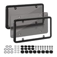 thumbnail image 3 of Universal Frame, Number Plate, with Screws, 6Inchx12inch Auto Accessory for Auto Front and Rear Car Tags Vehicles , Black, 3 of 7