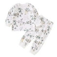 thumbnail image 2 of TAGOLD Kids Toddler Casual 2 Piece Outfits Set,Boys Girls Long Sleeve Winter Sets,Children's Printed Home Two-piece Long Sleeved Round Neck Top/shirt Set,3 Years, 2 of 3