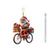 thumbnail image 1 of Decoraciones de Navidad Del Coche,Viejo Hombre de Navidad Ciclismo Acrílico Colgante Llavero para el Interior Del Coche,Decoración Colgante de Mochila de Vacaciones con Cordón,Accesorios para el Inter, 1 of 5