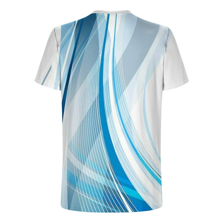 Sky blue printed t best sale shirt